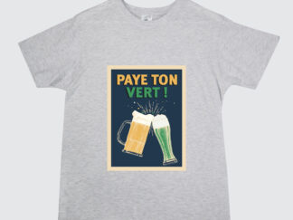 T-Shirt col rond « PAYE TON VERT »