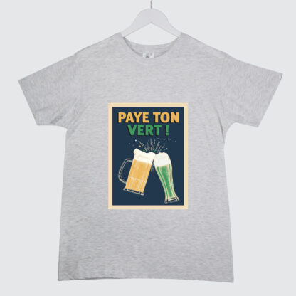 T-Shirt col rond « PAYE TON VERT »