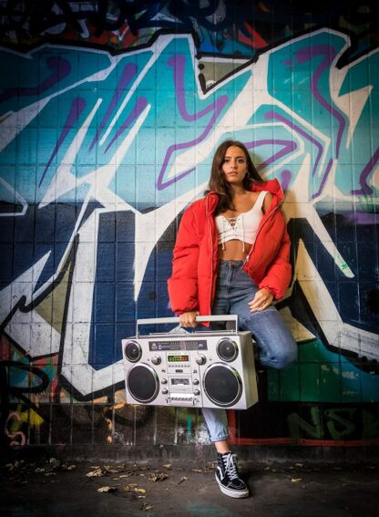 Ghettoblaster GPO bluetooth, CD, K7, USB, FM et Dab+ – Image 4