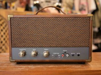 Enceinte GPO bluetooth vintage marron