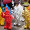 Le petit nain de jardin et ses différentes couleurs