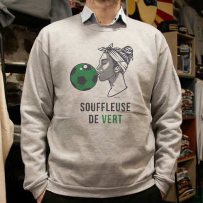 Sweat-shirt Pull Souffleuse de vert