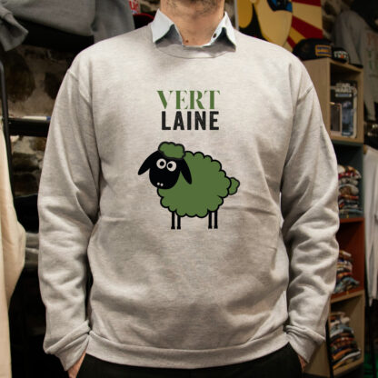 Sweat-shirt "Vert Laine"