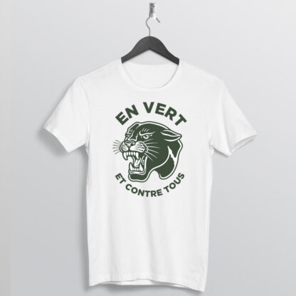 T-Shirt col rond « En vert et contre tous »