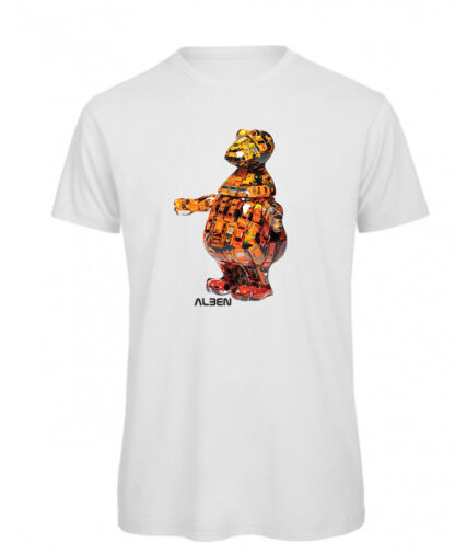 Tee-shirt blanc Casimir collection ALBENXUp Arty