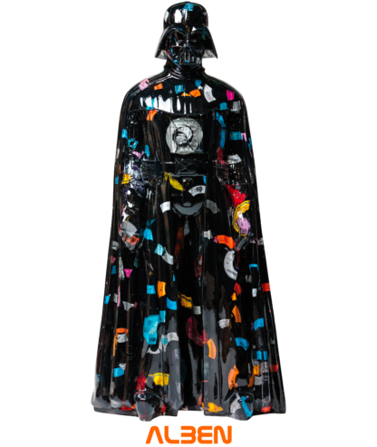 Tee-shirt gris Dark Vador collection ALBENXUp Arty – Image 3